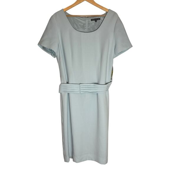 NEW Preston and York Sheath Dress Womens 18 Mother of the Bride Baby Blue Formal - Picture 2 of 8